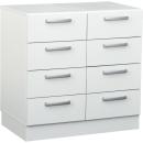 Grande Schrank M, T 48, B 82, mit 8 Schubladen - weiss