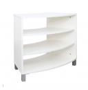 Quadro - Achtelkreis-Schrank Paolo, weiss - auf Beinen