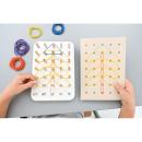 Good Wood Geoboard Montessori, weiss