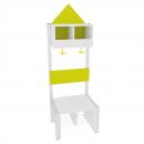 Garderobe Häuschen 2 mit Gestell, Fachbreite: 21 cm, Sitzhöhe: 34,5 cm, weiss, limone