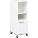 Grande Schreibtischrollschrank B, Ordnerfach vorn, T 50, H 111 - weiss