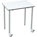 easyMoove Tisch 6 CDF, rechteckig, mobil, 50x70 cm, Tischhöhe 76 cm