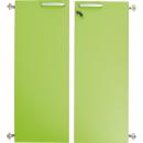 Grande - Türen für Schrank L, 180°, abschliessbar, grün