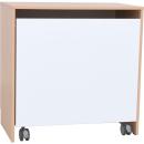 Grande Regal mit Rollbehälter, T 48, Ahorn - weiss