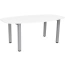 Grande Konferenztisch, oval 200 - weiss