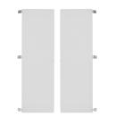 Türenpaar zu Töpfchenschrank mit Metalleinlegeböden - grau