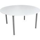 MILA Tisch 6, rund, TH 76 cm - weiss