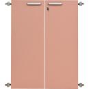 Grande Türen für Schrank L, 90°, abschliessbar, altrosa