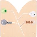 Holztrennwand Flora 10, Schiebespiel