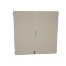 Quadro - Türenpaar mittelgross, 180°, abschliessar, für 4-reihige Schränke - hellbraun