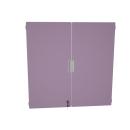 Quadro - Türenpaar mittelgross, 180°, abschliessar, für 4-reihige Schränke - pastellviolett