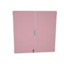 Quadro - Türenpaar mittelgross, 180°, abschliessar, für 4-reihige Schränke - pastellrosa