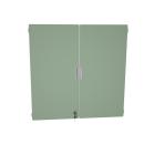 Quadro - Türenpaar mittelgross, 180°, abschliessar, für 4-reihige Schränke - blassgrün