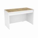 Quadro - Flüsterschrank S für Rollbehälter, B 79, weiss - Linoleum beige
