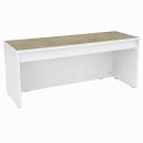 Quadro - Flüsterschrank S für Rollbehälter, B 116, weiss - Linoleum beige