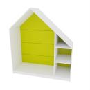 Quadro - Häuschen mit 2 Einlegeböden, weiss - limone