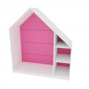 Quadro - Häuschen mit 2 Einlegeböden, weiss - flieder