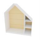 Quadro - Häuschen mit 2 Einlegeböden, weiss - beige