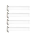 Flexi Runde Tischbeine, 4 Stck., für Tischhöhe: 40 cm - weiss gebeizt