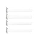 Flexi Runde Tischbeine, 4 Stck., für Tischhöhe: 46 cm - weiss gebeizt