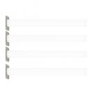 Flexi Runde Tischbeine, 4 Stck., für Tischhöhe: 58 cm - weiss gebeizt