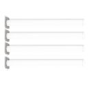 Flexi Runde Tischbeine, 4 Stck., für Tischhöhe: 70 cm - weiss gebeizt