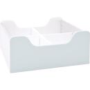 Quadro - quadratische Bücherkiste, weiss