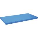 Fallschutzmatte mit Antirutschboden, 183 x 90 cm, blau