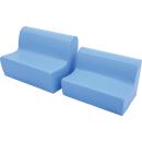Sitzbank, Sitzhöhe: 20 cm, hellblau