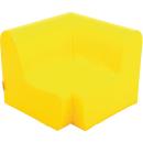 Ecksitz, Sitzhöhe: 20 cm, gelb