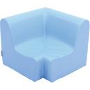 Ecksitz, Sitzhöhe: 20 cm, hellblau