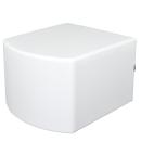 Sitz konvex, weiss - Sitzhöhe 45,5 cm