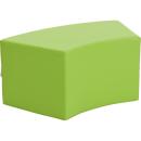 Achtelkreis-Sitz Paolo, kurz, hellgrün