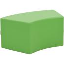 Achtelkreis-Sitz Paolo, kurz, maigrün