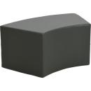 Achtelkreis-Sitz Paolo, kurz, graphit