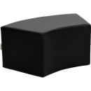 Achtelkreis-Sitz Paolo, kurz, schwarz