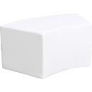 Achtelkreis-Sitz Paolo, kurz, weiss