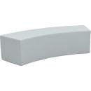 Achtelkreis-Sitz Paolo, lang, hellgrau