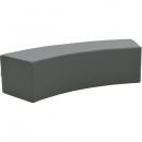 Achtelkreis-Sitz Paolo, lang, graphit