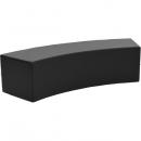 Achtelkreis-Sitz Paolo, lang, schwarz