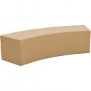 Achtelkreis-Sitz Paolo, lang, hellbraun