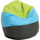 Sitzsack Maxi, grafit-blau-grün