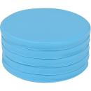 Bodenkissen, rund, 5er-Set, helltürkis