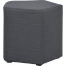 Inflamea Hocker pentagonal, schiefergrau