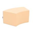 Achtelkreis-Sitz Paolo, kurz, pastellorange