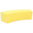 Achtelkreis-Sitz Paolo, lang, pastellgelb