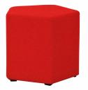 Inflamea Hocker pentagonal, rot
