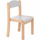 Stuhl Philip 3, Sitzhöhe 35 cm, für Tischhöhe 59 cm, hellgrau