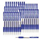 Druckknopf-Kugelschreiber, blau, 50 Stck.