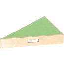 Dreieckspodest, Höhe 10 cm, hellgrün